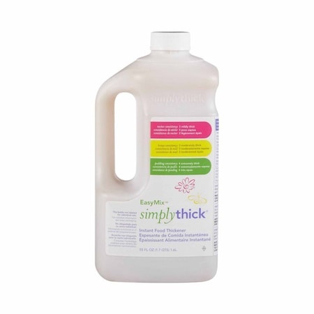 Simplythick Easy Mix Food and Beverage Thickener, 1.6 Liter, Pump Bottle, Unflavored, Gel, IDDSI Level 2 Mildly Thick ST2LBOTTLE